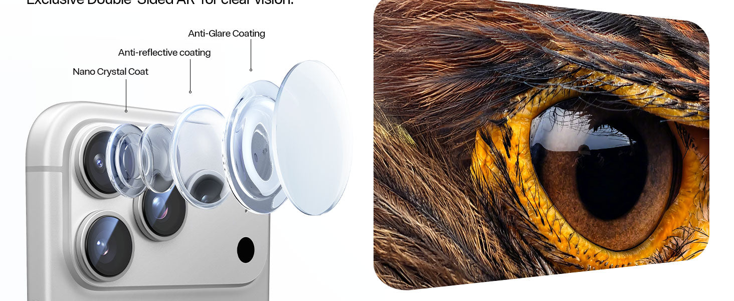 Torras Glass LensGuard Lens Protector for iPhone 17 Pro
