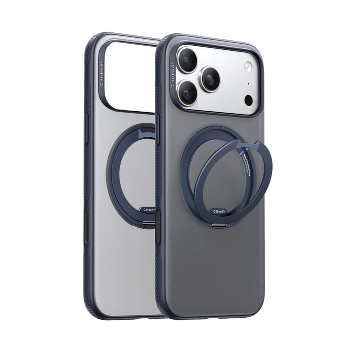 TORRAS Ostand O3 Fitness Case for iPhone 17 Pro Max with 360° magnetic rotating stand and 8ft drop protection