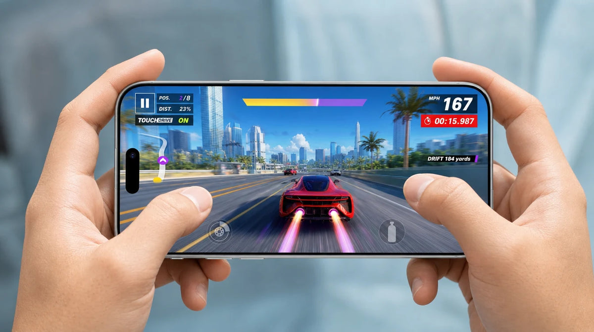Ultra-thin TORRAS HD Shield glass with ultra-sensitive touch response on iPhone