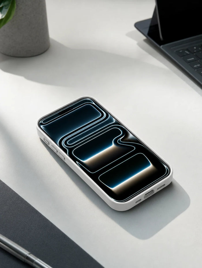 TORRAS HD Shield glass with slim 2.5D edges fitting cleanly under a phone case