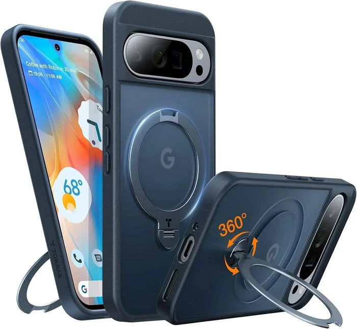 Ostand Q3 Spin for Google Pixel Case - Google Pixel 9 Pro XL Obsidian Black