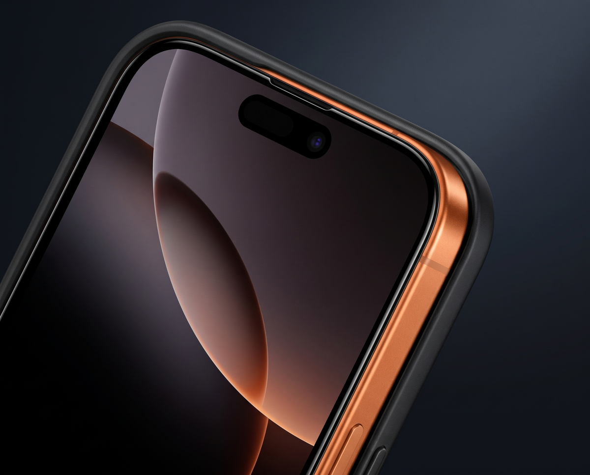 SunView AR borderless full-coverage edge, case-friendly fit on iPhone 17 Pro