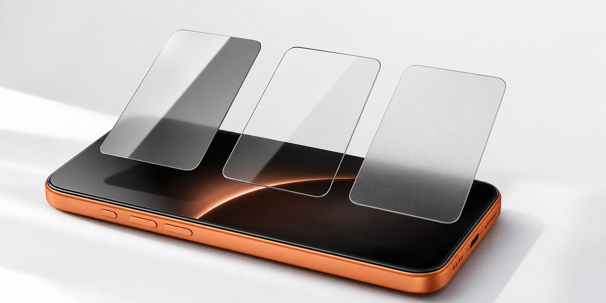 Anti-glare, anti-reflective, matte: three labels, two technologies