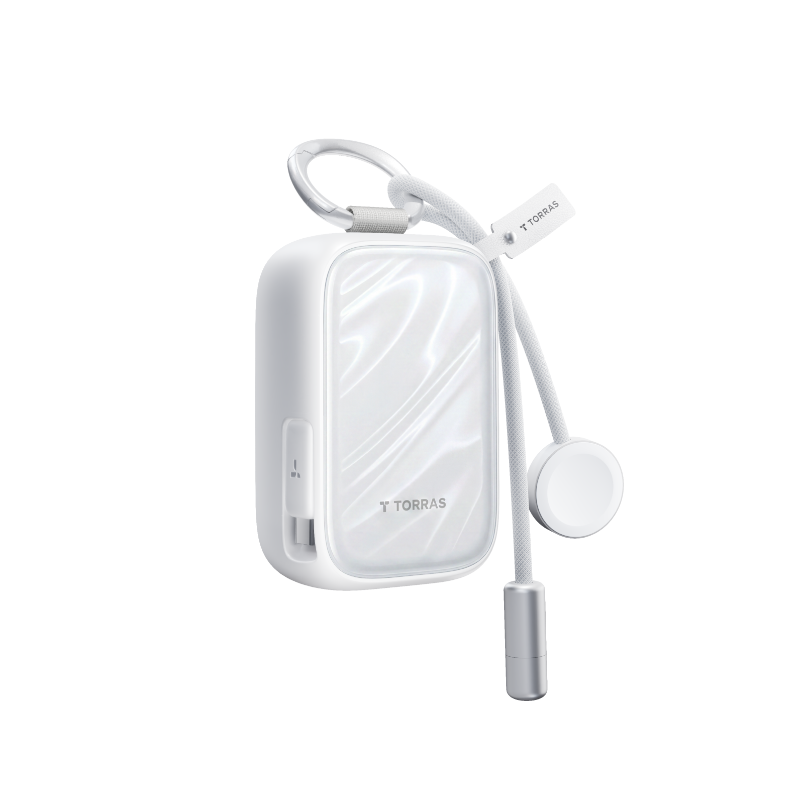 PearlGo 10K Power Bank | 45W Fast Charging, Built-in Cable - TORRAS