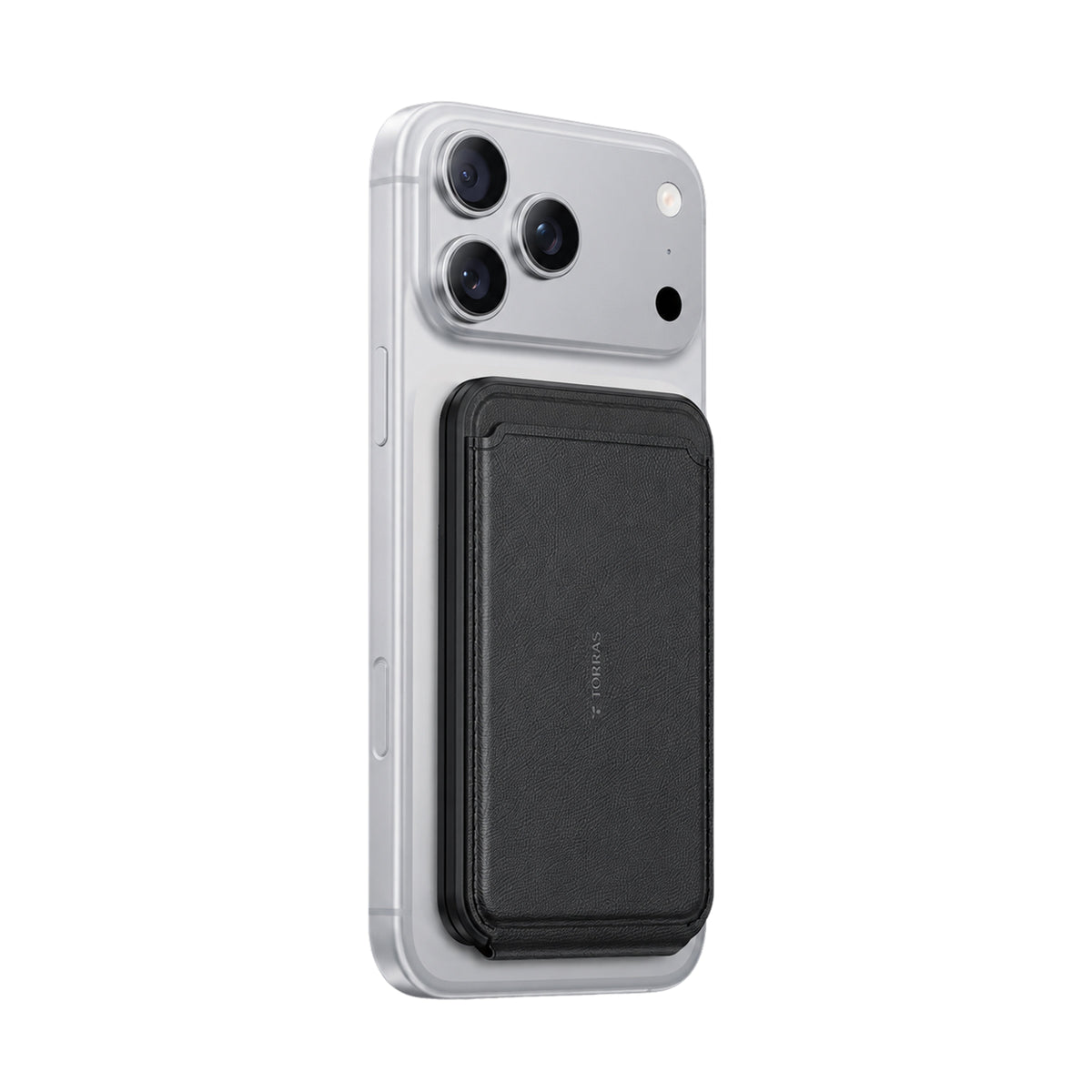 Black leather minimalist slim wallet