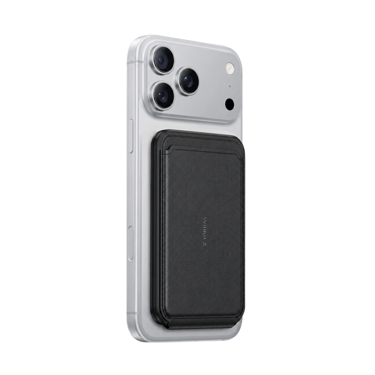Black leather minimalist slim wallet