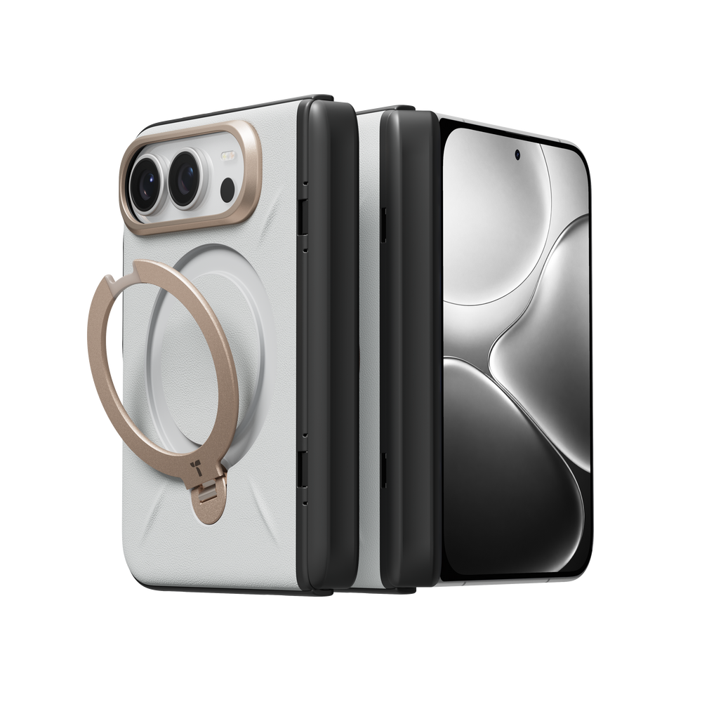 Ostand Q3 VegSkin for iPhone Duo — Pearl Grey