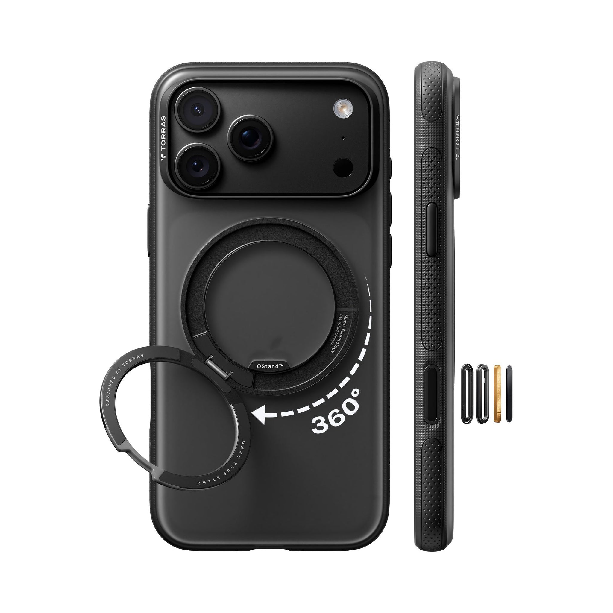 Ostand O3 Fitness Case, iPhone 18 Pro Max & 18 Pro | Torras Glass