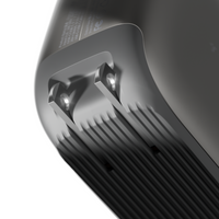 Close-up of the FlexLine Pro 60W charger's foldable US plug prongs and ribbed housing