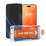 Privacy Shield 12X Shockproof Screen Protector for iPhone 16 Pro Max