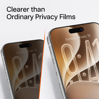 Privacy Shield Ultra 3X Shockproof Anti-Spy Screen Protector for iPhone 16 Pro