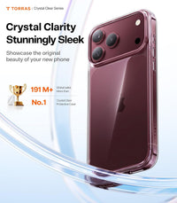 TORRAS Crystal Clear Anti-Yellowing Case – Crystal clear slim case showcasing the original color of the phone