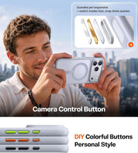 TORRAS Guardian-Mag case for iPhone 18 Pro – Camera control button and DIY colorful buttons for a personal style