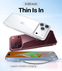 TORRAS Crystal Clear Anti-Yellowing Case – Just 0.03 inch thin and supports wireless charging