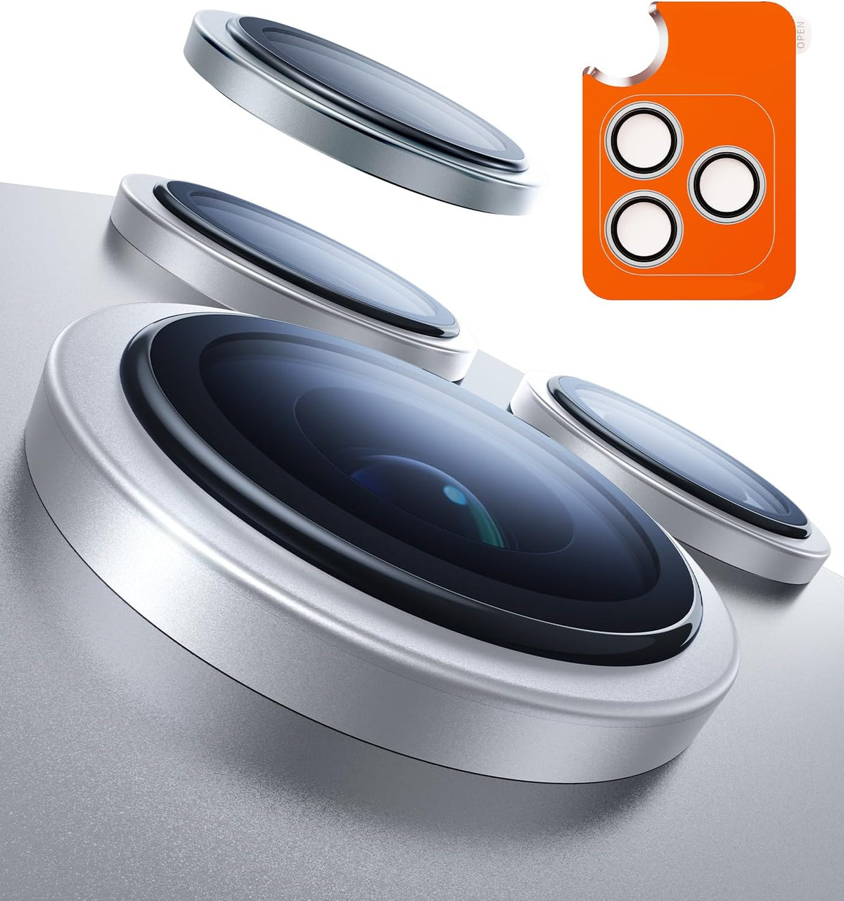 LensGuard Lens Protector for iPhone 17 Pro - Silver