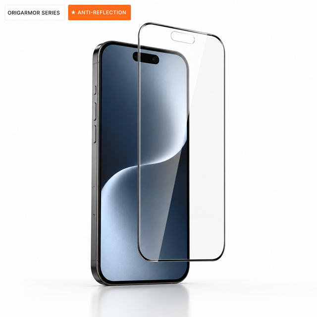 TORRAS OrigArmor AR anti-reflective screen protector for iPhone — 0.8% reflectance, true zero black border