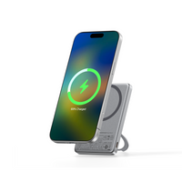 TORRAS MiniMag Ostand Power Bank in Grey — magnetic power bank with a built-in kickstand