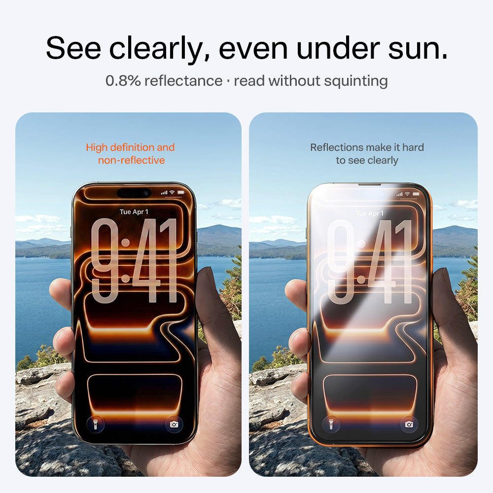 SunView AR Case-Friendly Screen Protector for iPhone 17 Pro Max (2 Pack)