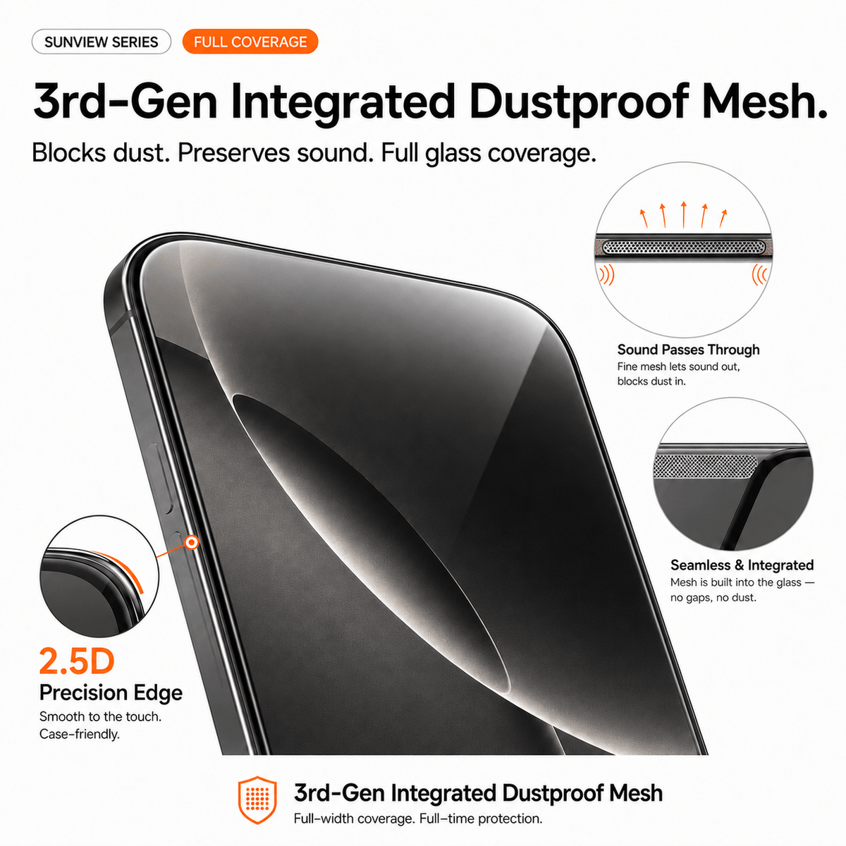 SunView AR Shield Screen Protector for iPhone 17 Pro (2 Pack)