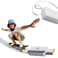 TORRAS EasyGo Pro 3-in-1 Power Bank with 45W fast charging, 10000mAh capacity, and built-in retractable cable