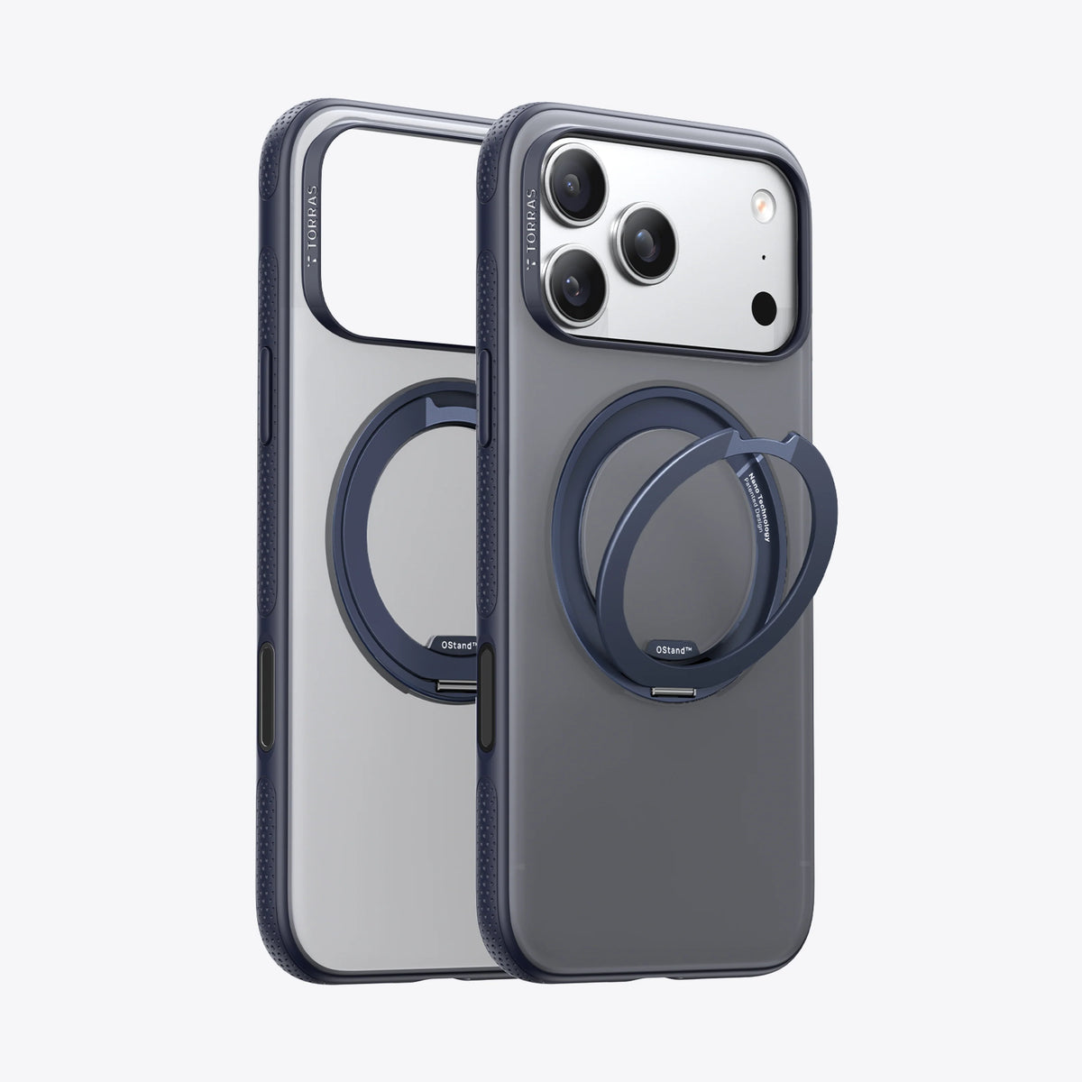 TORRAS Ostand O3 Fitness Case for iPhone 17 Pro Max with 360° magnetic rotating stand and 8ft drop protection