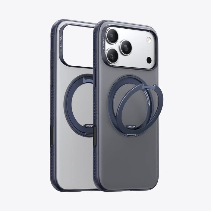 TORRAS Ostand O3 Fitness Case for iPhone 17 Pro Max with 360° magnetic rotating stand and 8ft drop protection