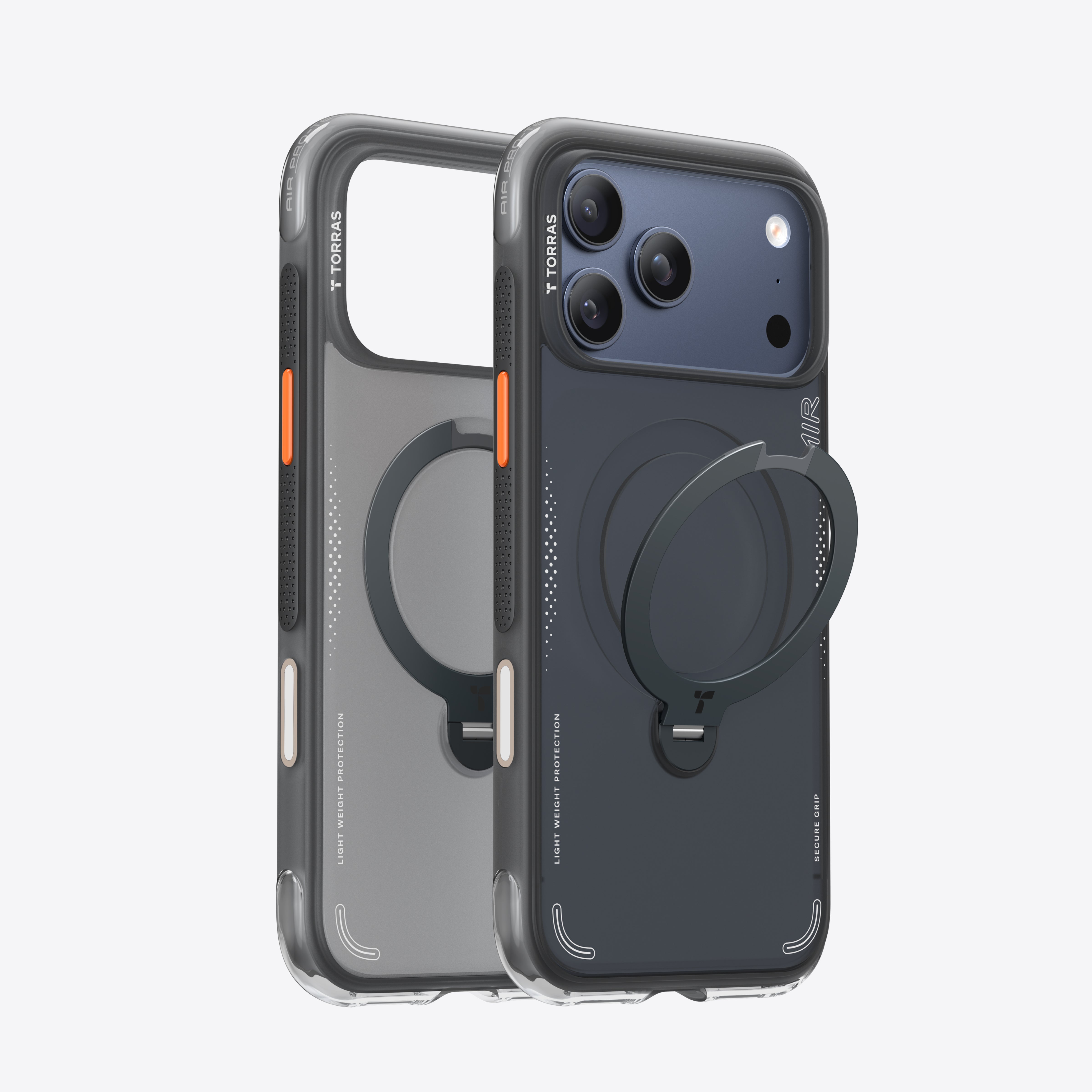 Ostand Q3 Air Kickstand Case, iPhone 17/16/15 | Torras Glass