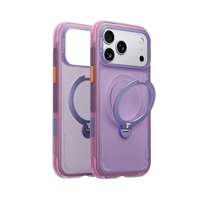 TORRAS Ostand Q3 Air Colorblock Case for iPhone 17 Pro Max with 360° rotating stand and air dynamic cushioning