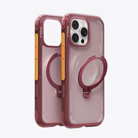 Ostand Q3 Air Lava Red case for iPhone 16 Pro Max with 360 ring stand