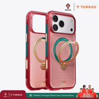 TORRAS Ostand Q3 Air Portugal Limited Case for iPhone 17 Pro Max with football-inspired design and secure grip