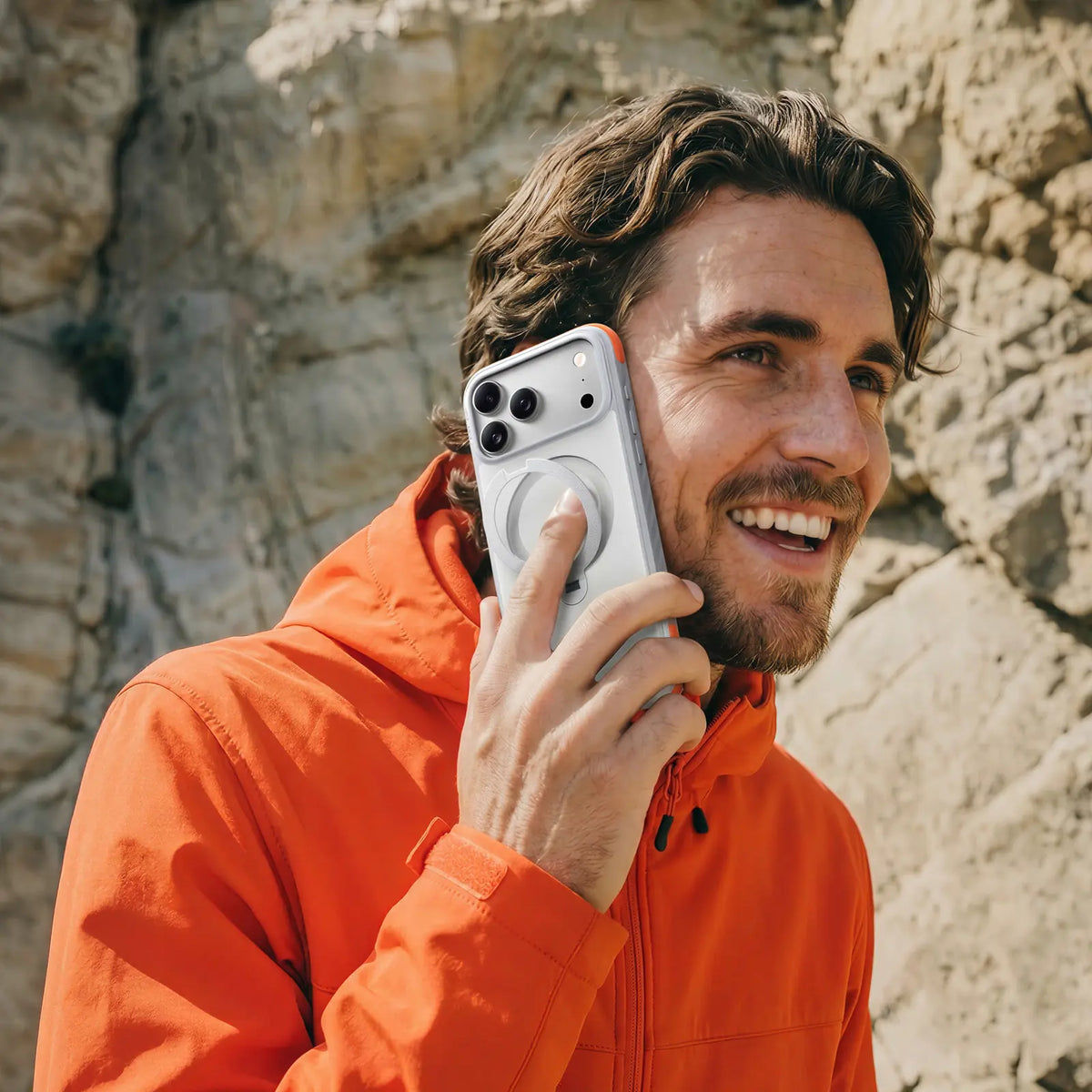 TORRAS Ostand Q3 Rugg Case for iPhone 17 Pro Max with 360° spin stand, rugged protection, and MagSafe compatibility
