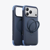TORRAS Ostand Q3 Rugg Case for iPhone 17 Pro Max with 360° spin stand, rugged protection, and MagSafe compatibility