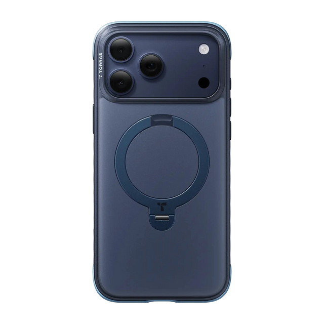 TORRAS Ostand Q3 Rugg Case for iPhone 17 Pro Max with 360° spin stand, rugged protection, and MagSafe compatibility