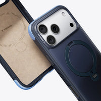 TORRAS Ostand Q3 Rugg Case for iPhone 17 Pro Max with 360° spin stand, rugged protection, and MagSafe compatibility