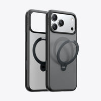 TORRAS Ostand Q3 Spin Case for iPhone 17 Pro Max with 360° spin stand, 18N magnetic hold, and 12 ft drop protection