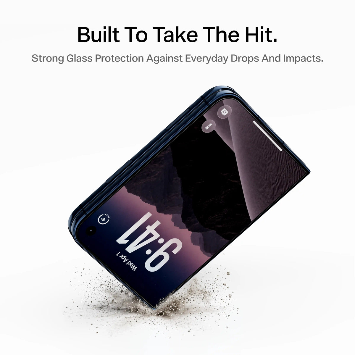 Built to take the hit — strong glass protects the iPhone Duo screen against everyday drops and impacts