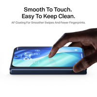 Smooth to touch, easy to keep clean — AF coating for smoother swipes and fewer fingerprints on iPhone Duo