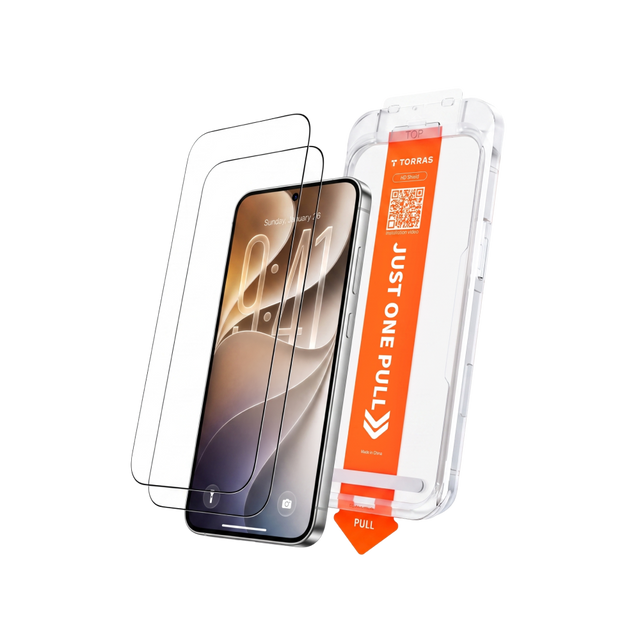HD Shield Ultra two-pack and one-pull installation tray beside a Samsung Galaxy on black