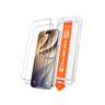 HD Shield Ultra 3X two-pack and one-pull installation tray beside an iPhone, on black