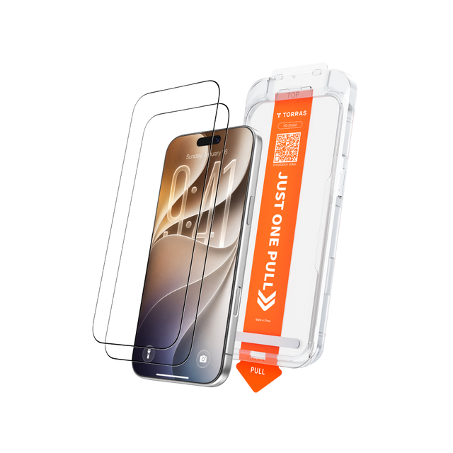 HD Shield Ultra 3X screen protector two-pack with the one-pull installation tray on black