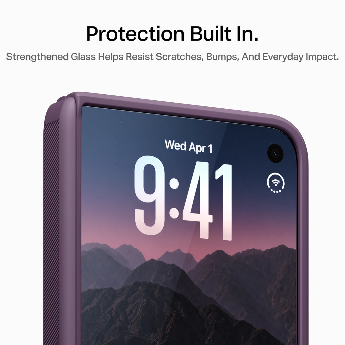 HD Shield tempered glass protecting the iPhone Duo outer display against scratches, bumps and everyday impact