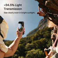 OrigArmor Prime anti-reflective screen protector for iPhone 18 Pro & 18 Pro Max - over 94.5% light transmission, clear even in bright sunlight