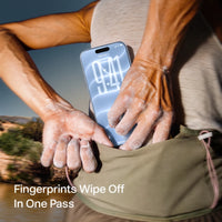 OrigArmor Prime anti-reflective screen protector for iPhone 18 Pro & 18 Pro Max - fingerprint resistant, wipes off in one pass