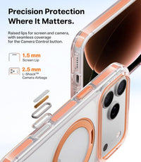 Exploded view of the Clear Orange Ostand O3 Light ring stand — 30K-fold and 300K-rotation durability