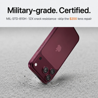 CameraGo lens protector — military-grade MIL-STD-810H certified, 12X crack resistance