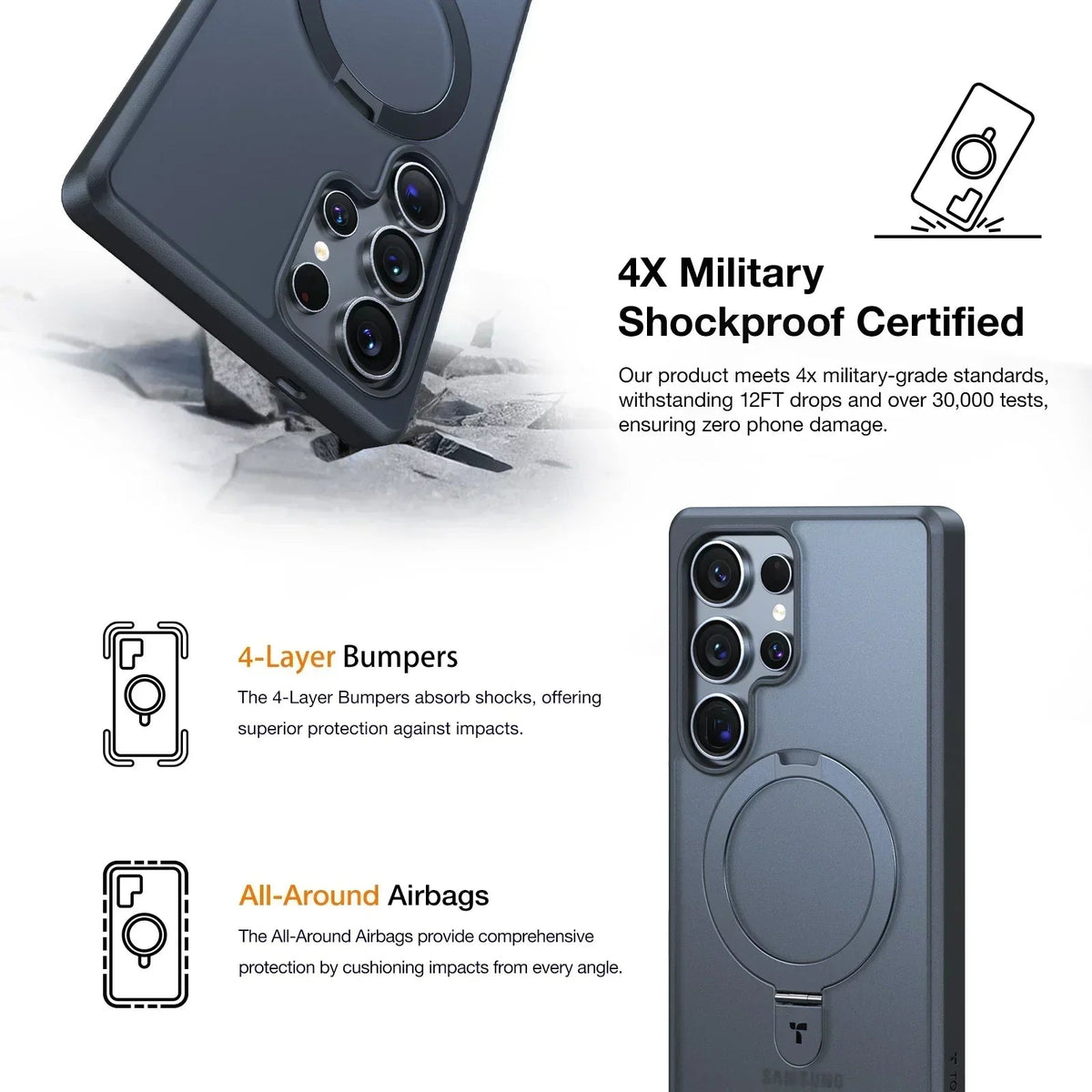 Ostand Q1 Guardian for Samsung Case