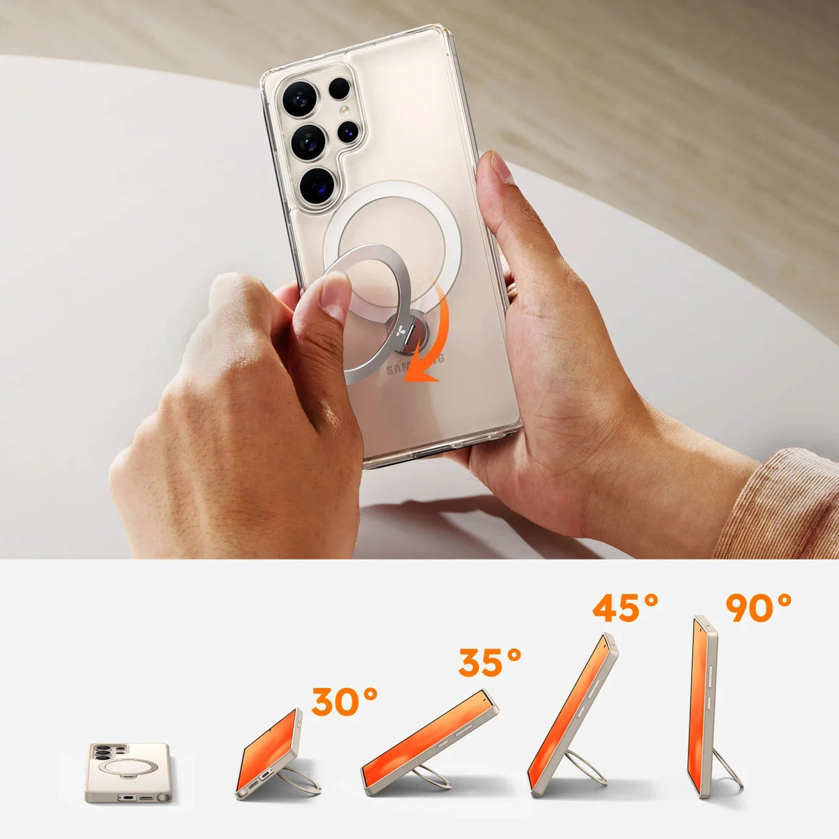 Ostand Q3 Spin for Samsung Case