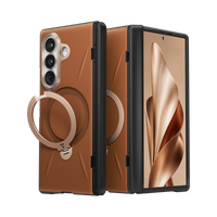 Ostand Q3 VegSkin for Samsung Case - Samsung Galaxy Z Fold 8 Ultra Amber Brown