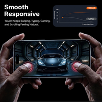 Smooth and responsive touch while gaming, with a chart tracking smoothness over three months of use