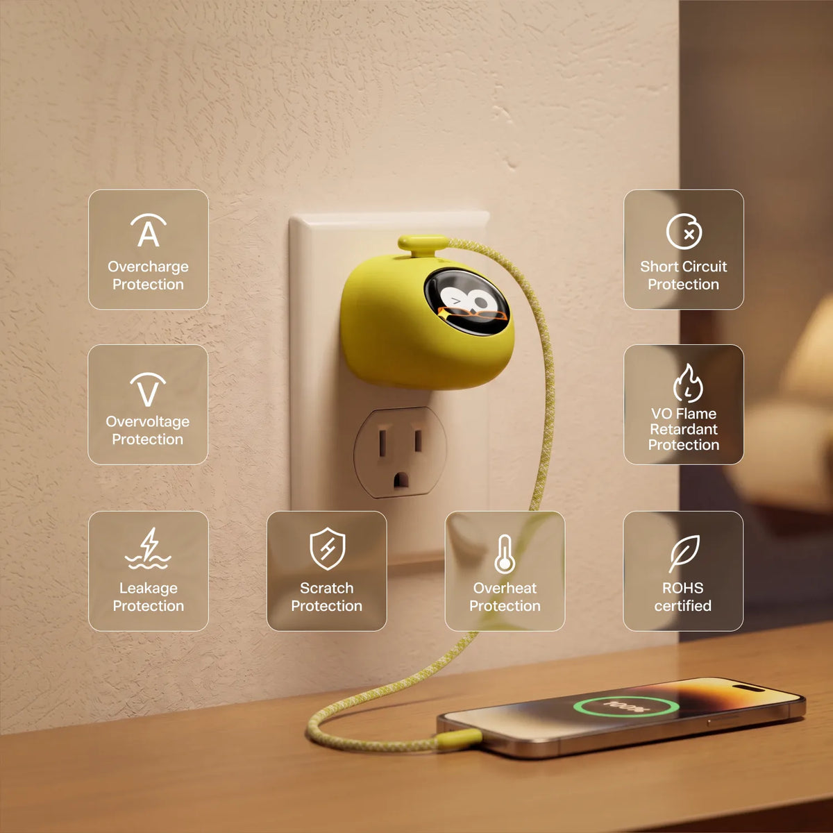 [US Plug] TORRAS FlashEye-Dot Smart Display Charger USB-C 45W